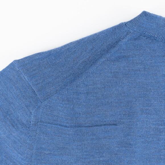 Dior Virgin Wool V-Neck Sweater Men's Small Blue - Picture 6 of 8